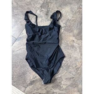 Hatch Maternity Antigua Maillot Swimsuit Size SM Black One Piece NWOT